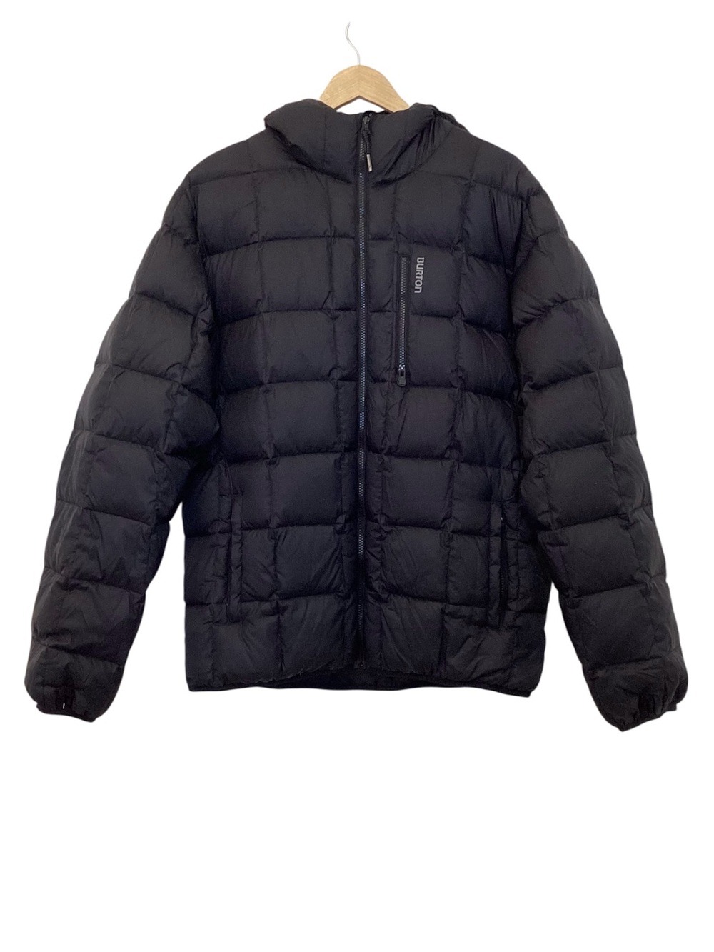Burton Groton XL Snowboard Black Hooded Quilted Down Puffer Jacket Mens / Unisex
